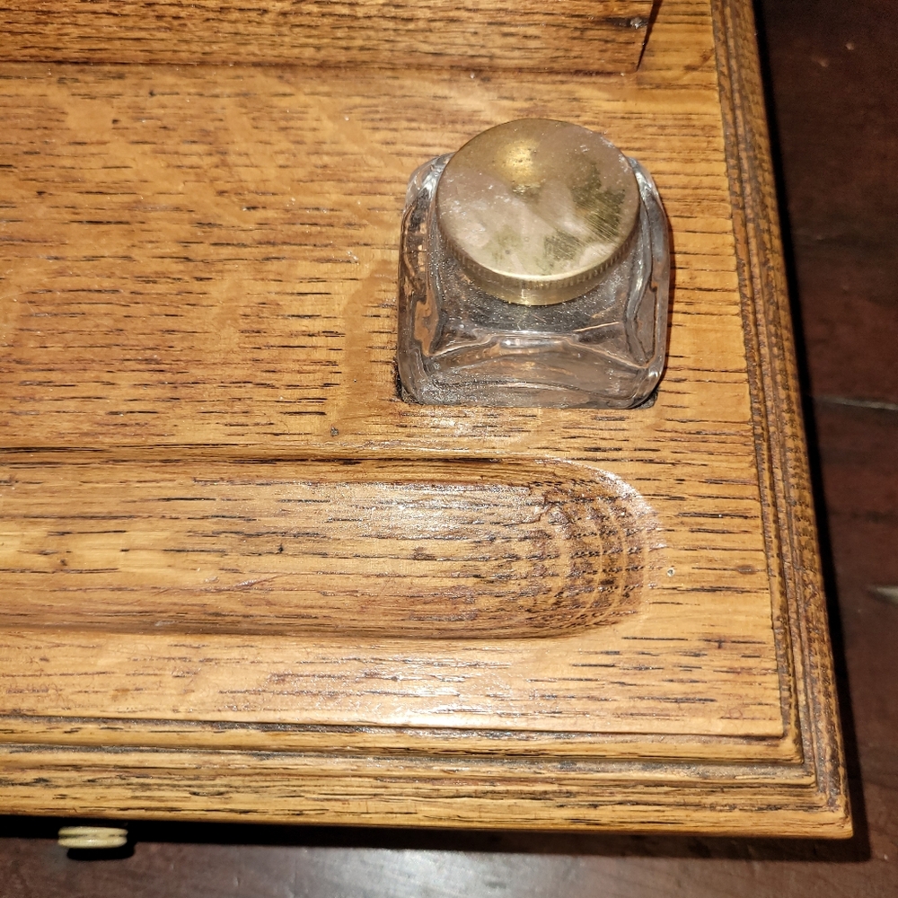 Antique Wooden Desk Set - Picture 10 of 14